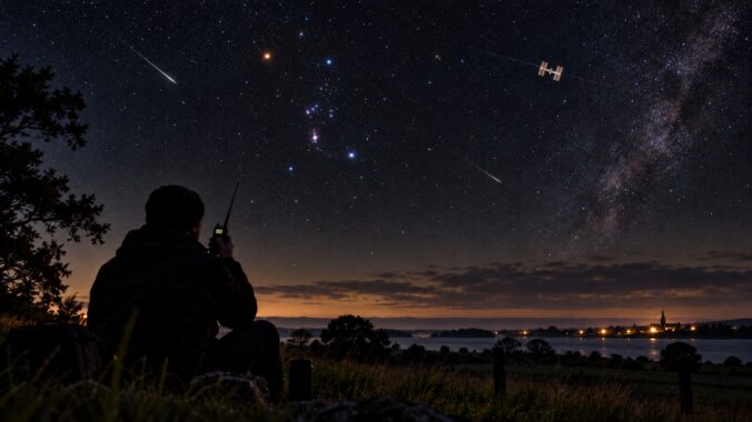 Nachtwache mit Orionieden und ISS SSTV